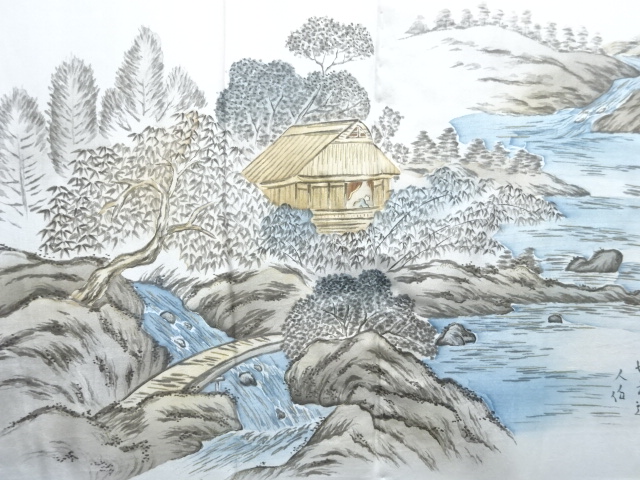 JAPANESE KIMONO / ANTIQUE MENS HAORI / SILK / TSUMUGI / HUT (lining)